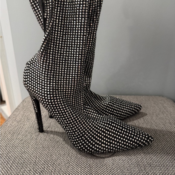 Azalea Wang Rhinestone Booties - Picture 3 of 7